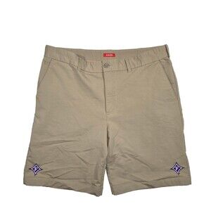 Mens Izod Golf Shorts Size 34 With Furman University Logo Embroidery 34x9
